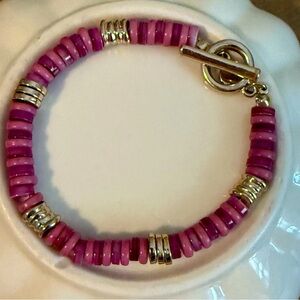 Pink and‎ Gold Bracelet